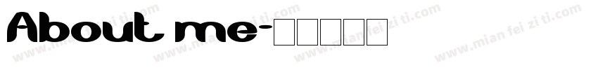 About me字体转换